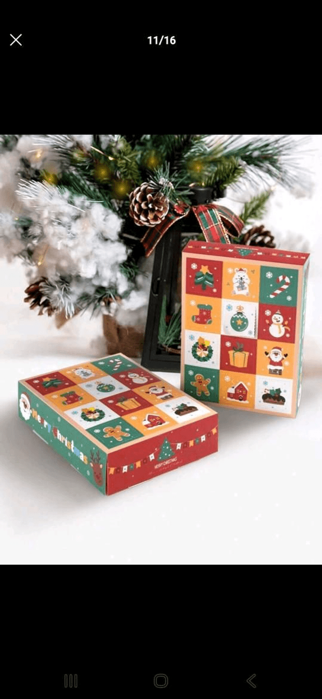 Calendrier 12 cases